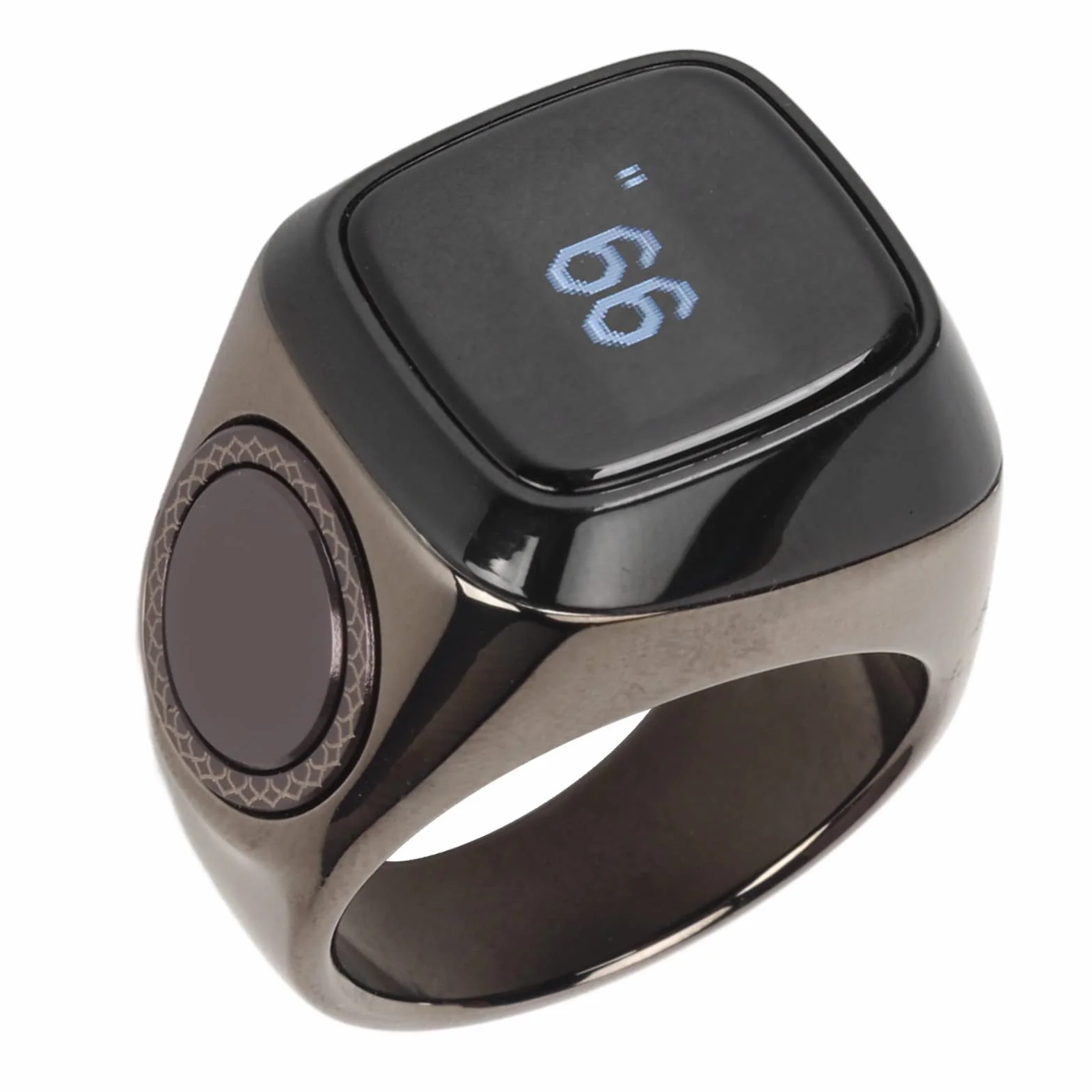 Compteur de Doigts Rechargeable BT5.1 avec écran OLED, Anneau de Comptage Portable Support APP