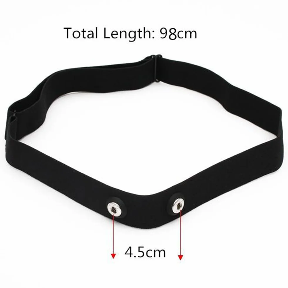 Pasek do monitora tętna CooSpo Original HRM Belt elastyczny regulowany do Garmin Wahoo Polar