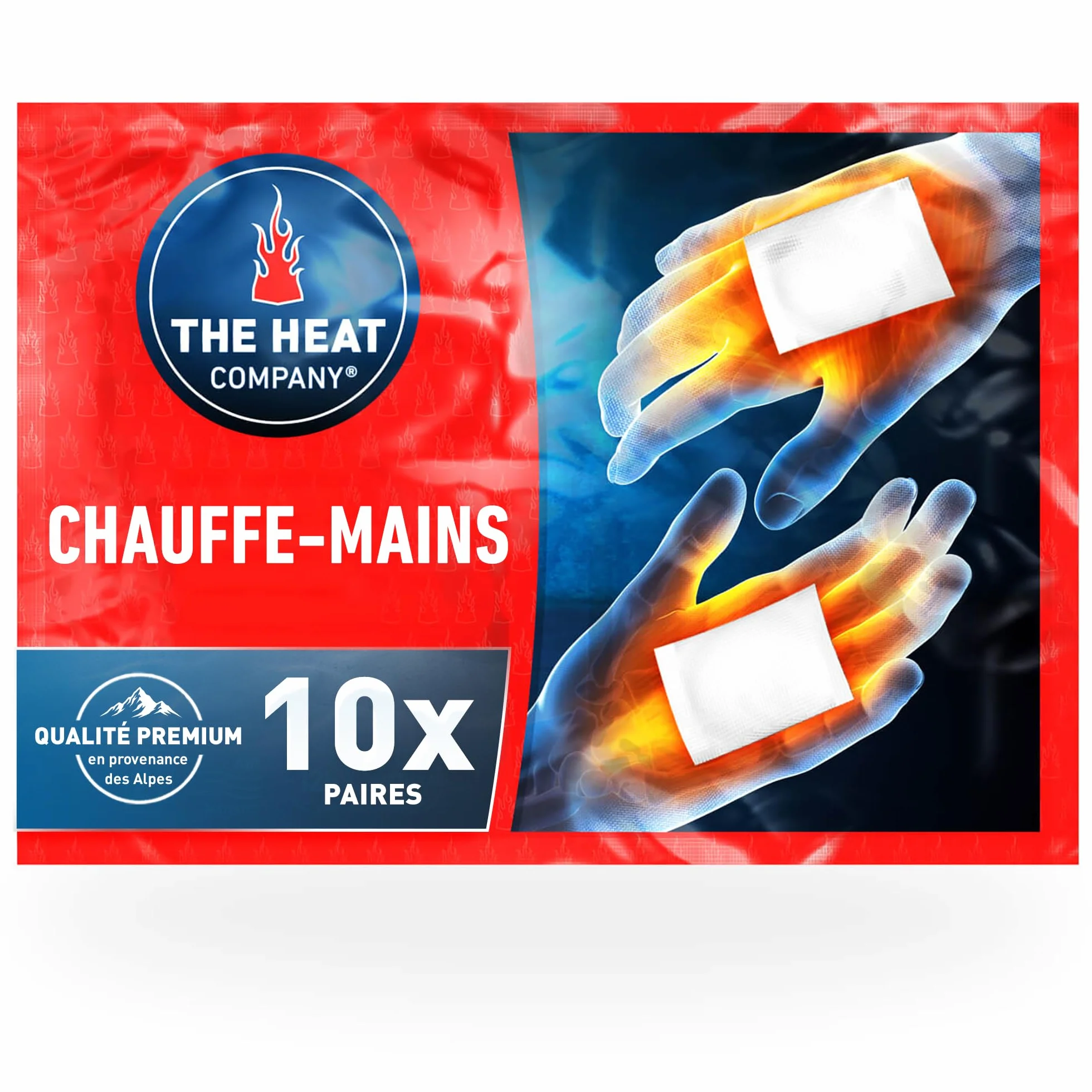 THE HEAT COMPANY Chaufferettes Mains Extra Chaud 12 Heures Chaleur Immédiate autochauffante Naturel