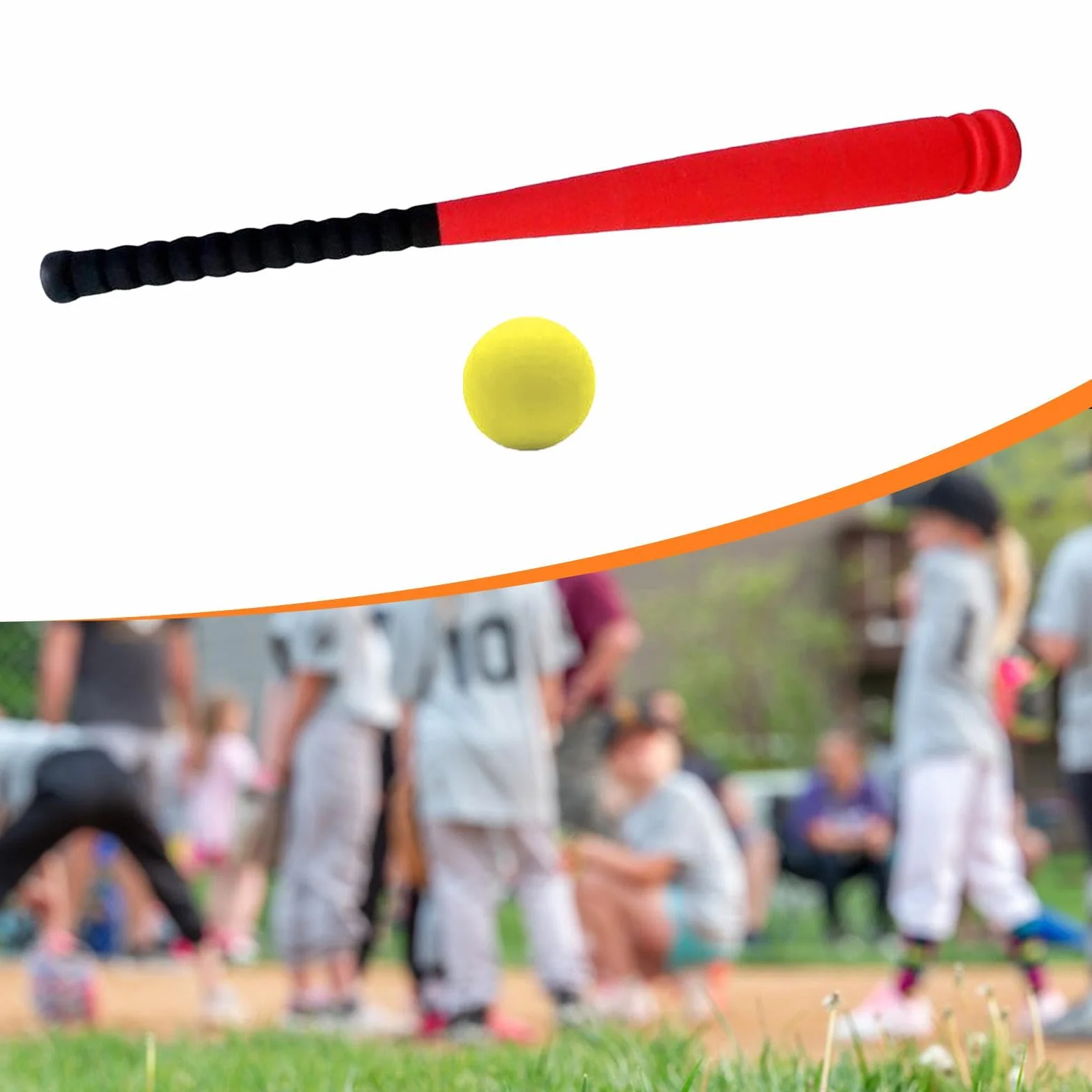 Ensemble de Baseball en Mousse pour Enfants, Batte EVA 54cm, Jeu de Sport Débutants
