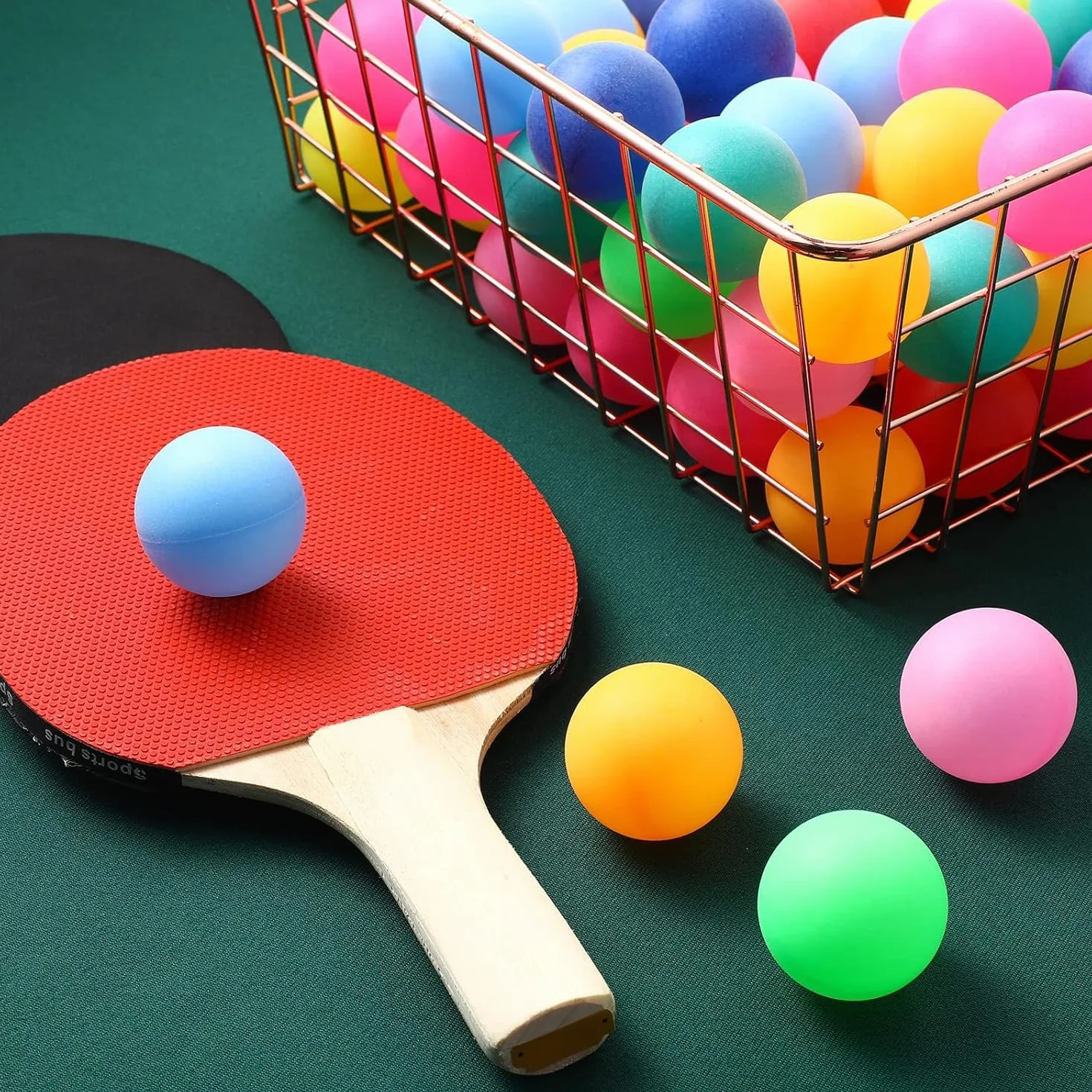 Balles de ping-pong colorées 40 mm Lot de 40 - Jeux familiaux