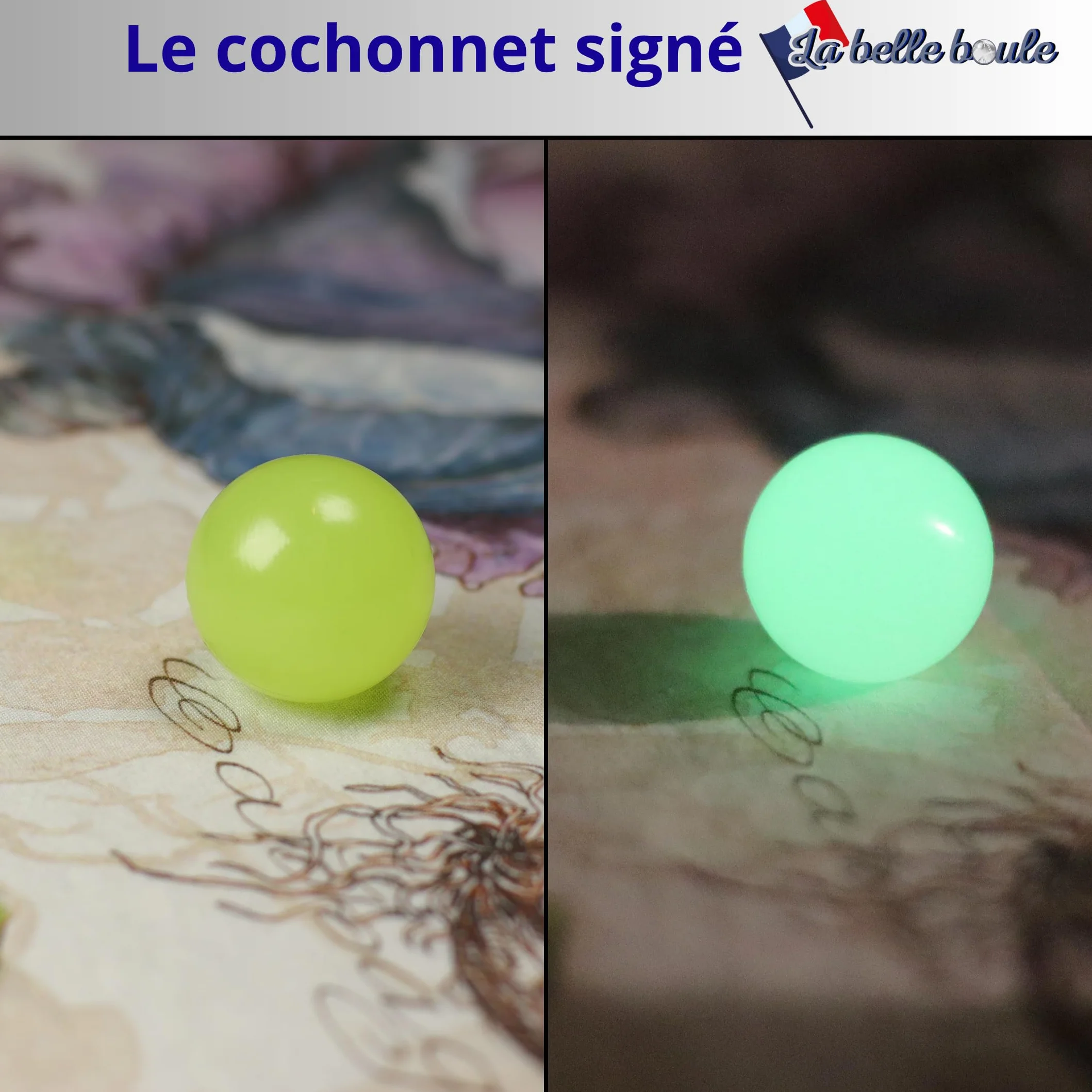 Cochonnets fluorescents en Résine Haute Visibilité pour Pétanque - La belle boule®