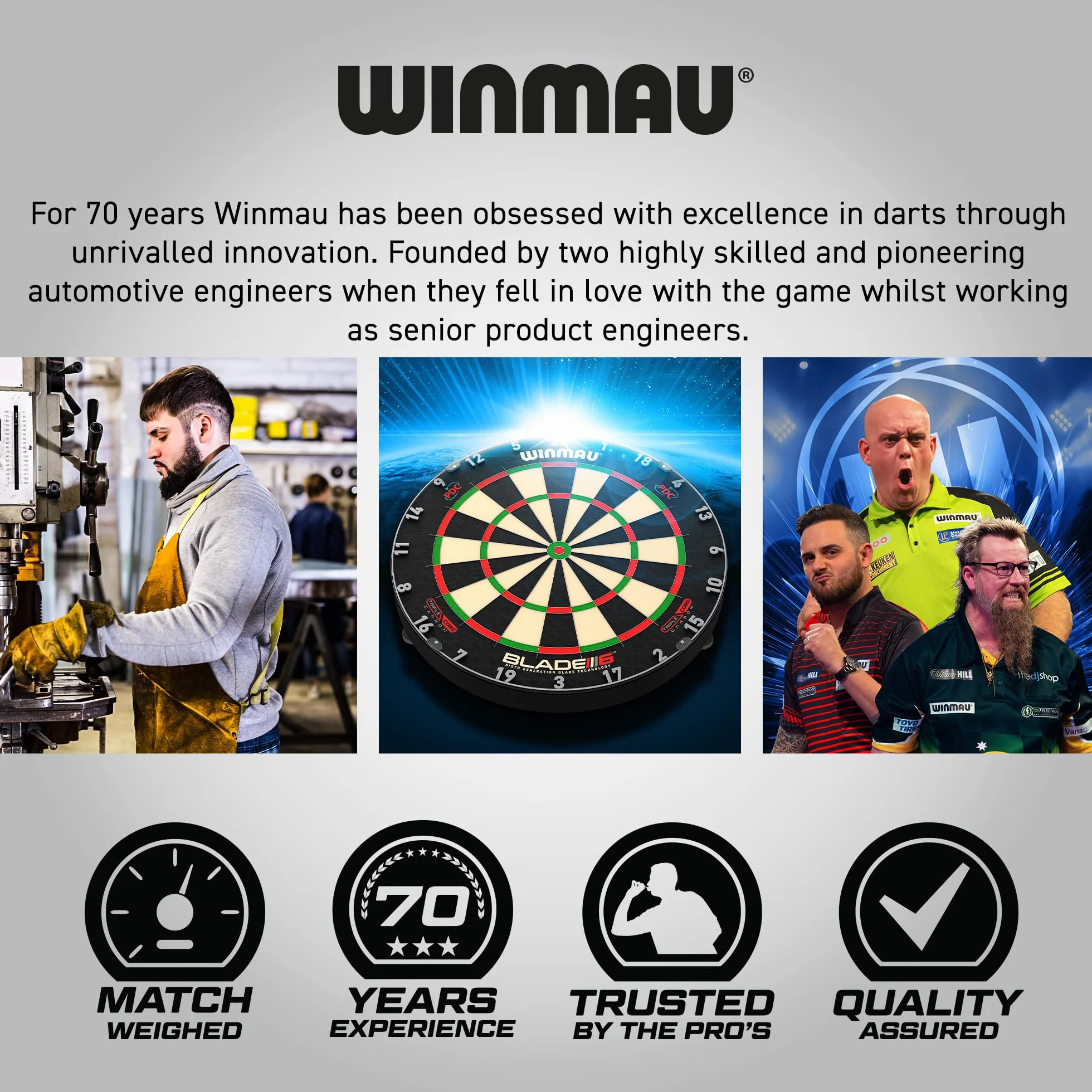 WINMAU Michael Van Gerwen MvG 50 Piece Darts Set with Shafts, Flights & Accessories
