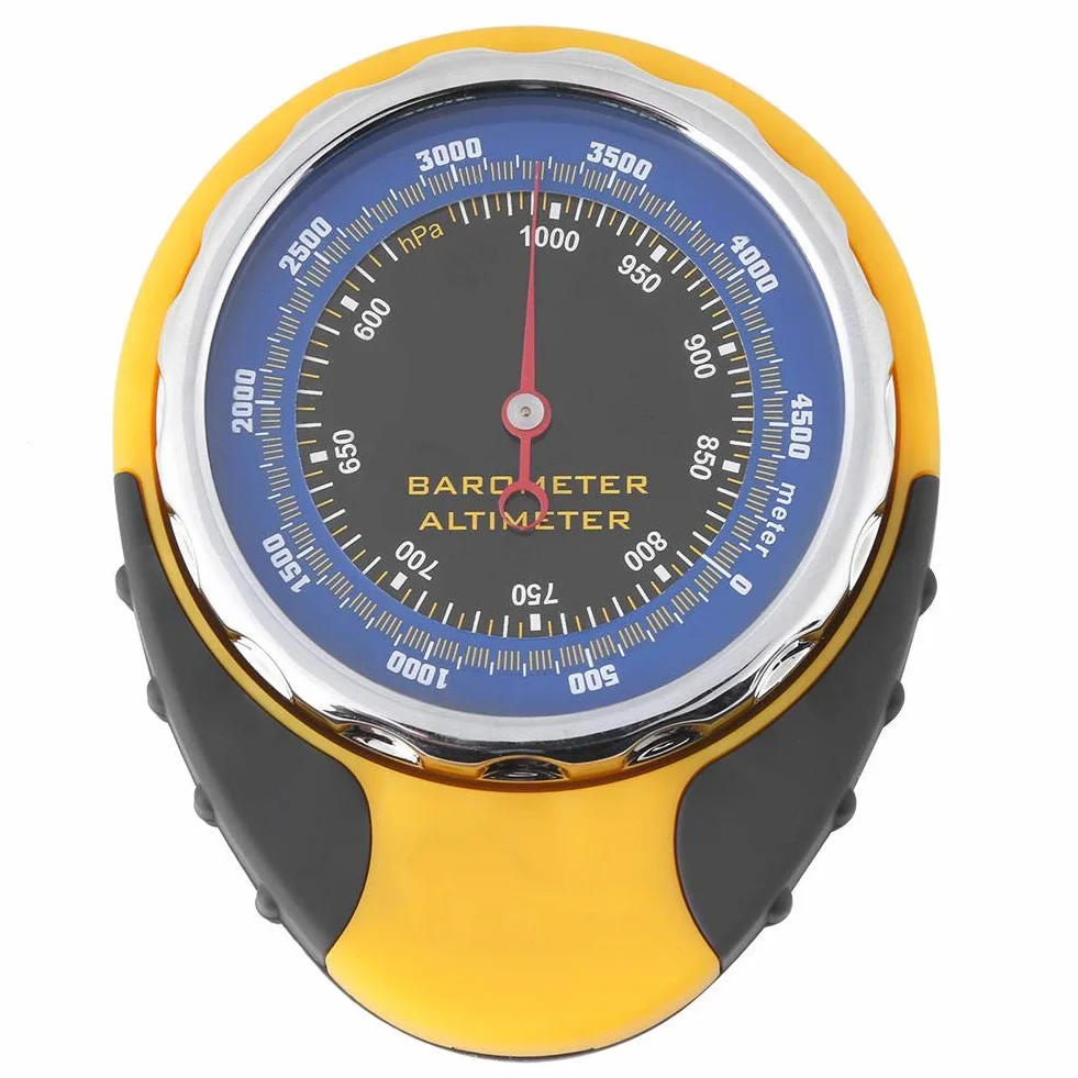 Baromètre Multifonctionnel 4 en 1 Mini Boussole Numérique Altimètre Thermomètre pour Camping