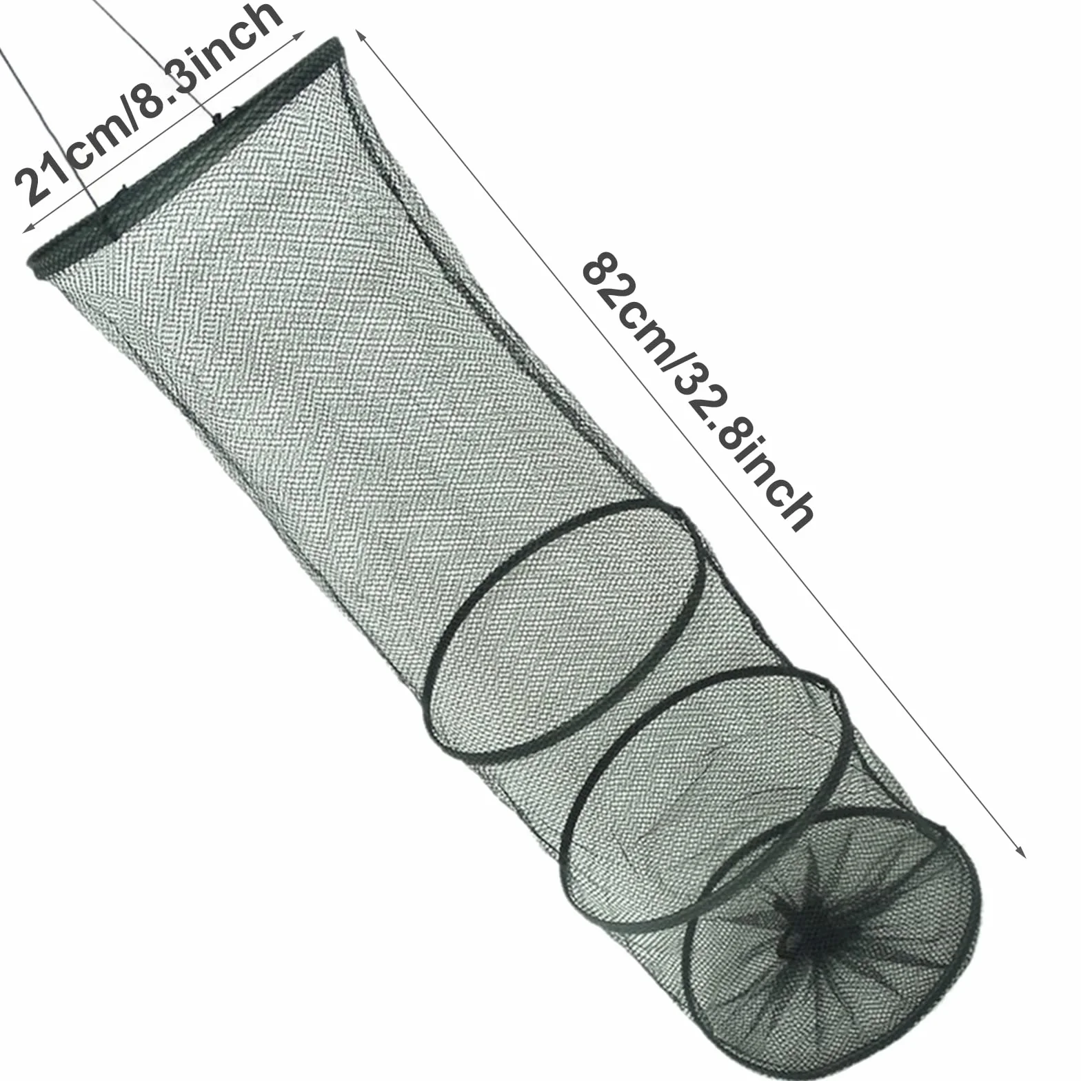 Filet De Pêche Bourriche Cage Repliable Panier Épuisette Pliante pour Appâts Crevettes, 1 Pièce