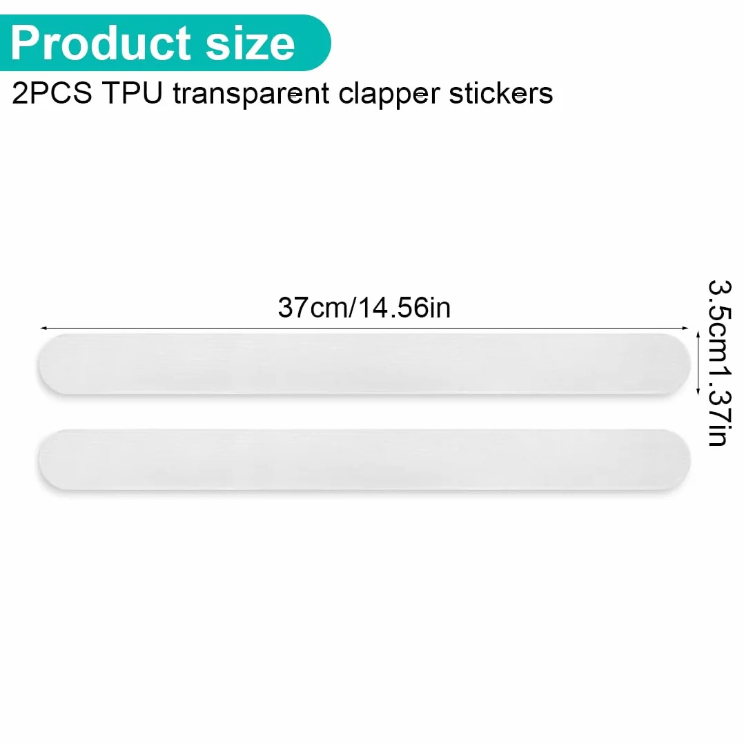 Protecteur de Batte de Cricket Transparent Surface Rugueuse Multi Grains Protection maximale 2 pcs