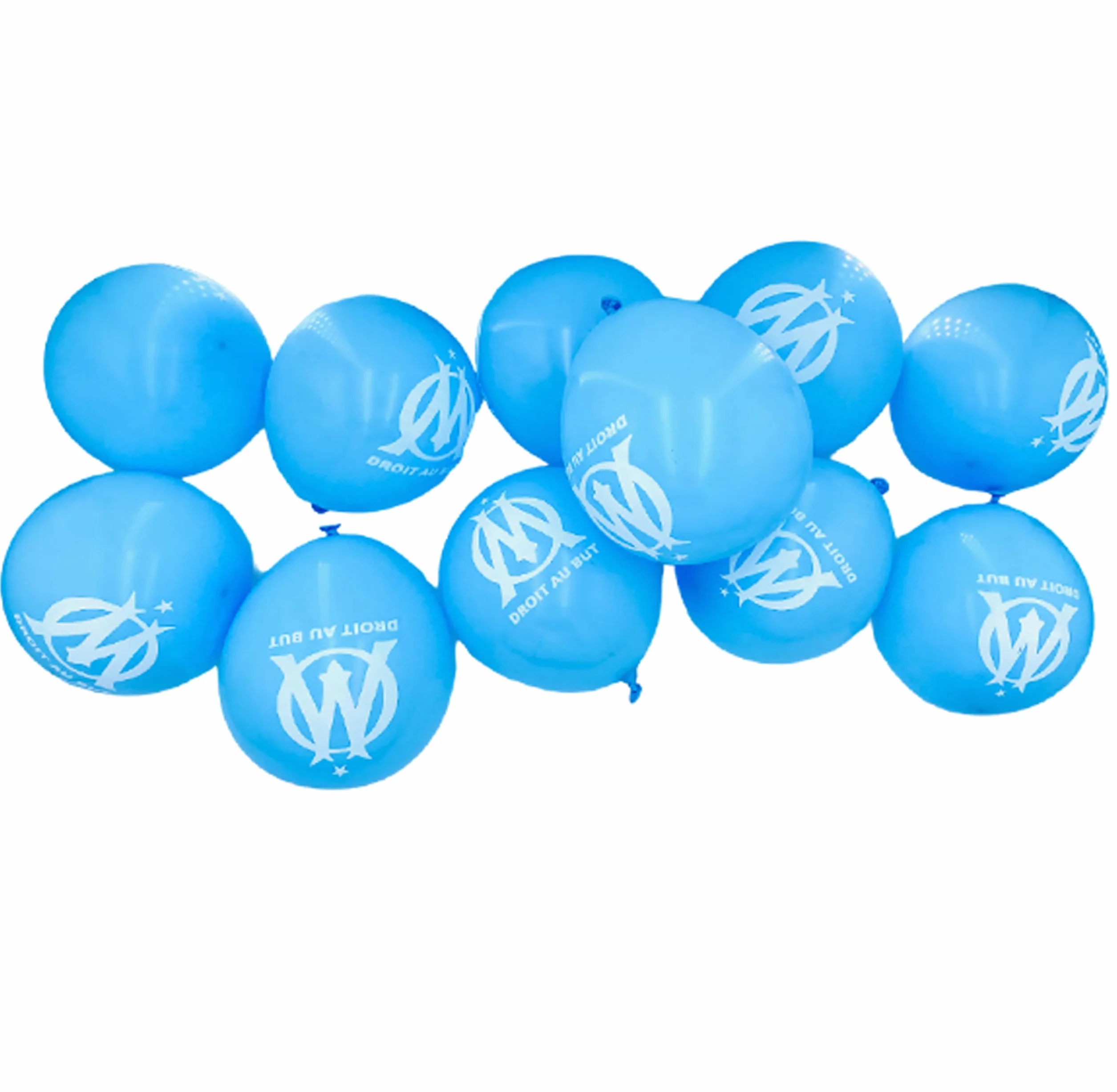 Collection officielle OM ballon baudruche imprimé Olympique de Marseille 11 pièces