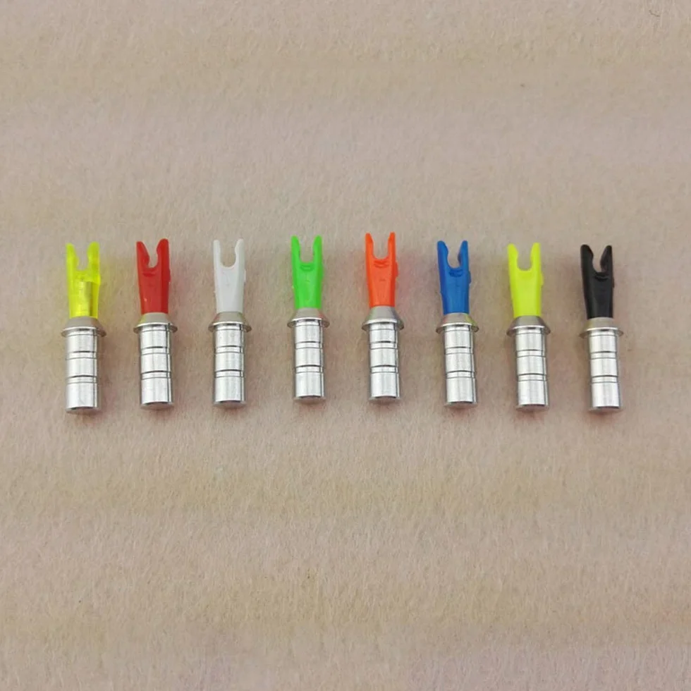 Encoches de Flèche Tir à l'Arc Aluminium ID 4,2mm/6,0mm/6,2mm Paquet de 50