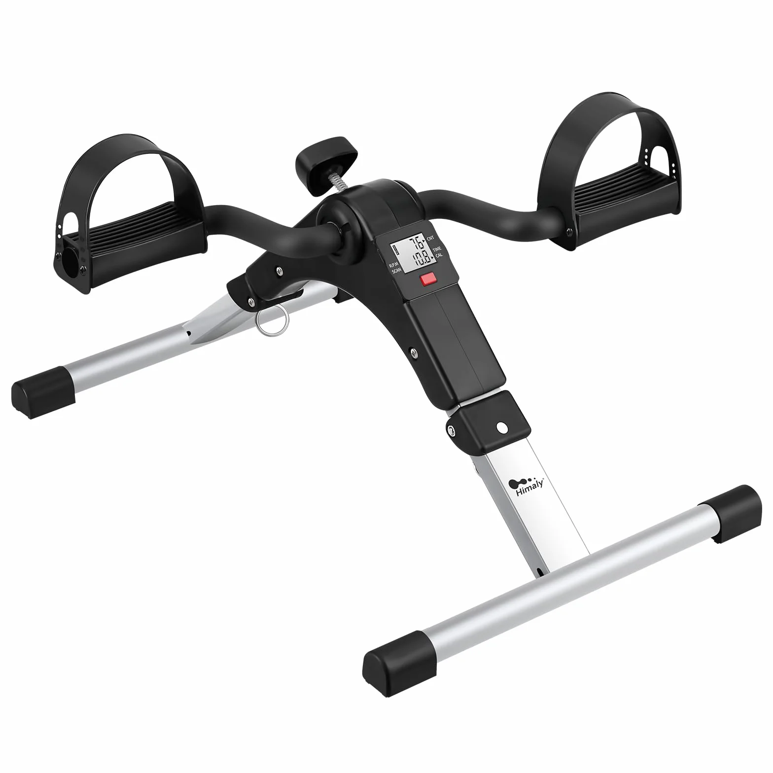 Himaly Mini Exercise Bike Portable Pedal Exerciser with LCD Display Adjustable Resistance