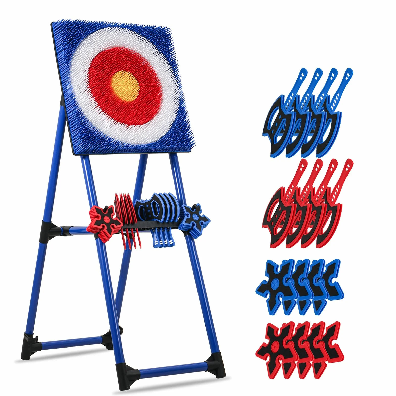 Lancers de hache avec cible à poils pliables - Jeu d'intérieur et d'extérieur - Hache portable