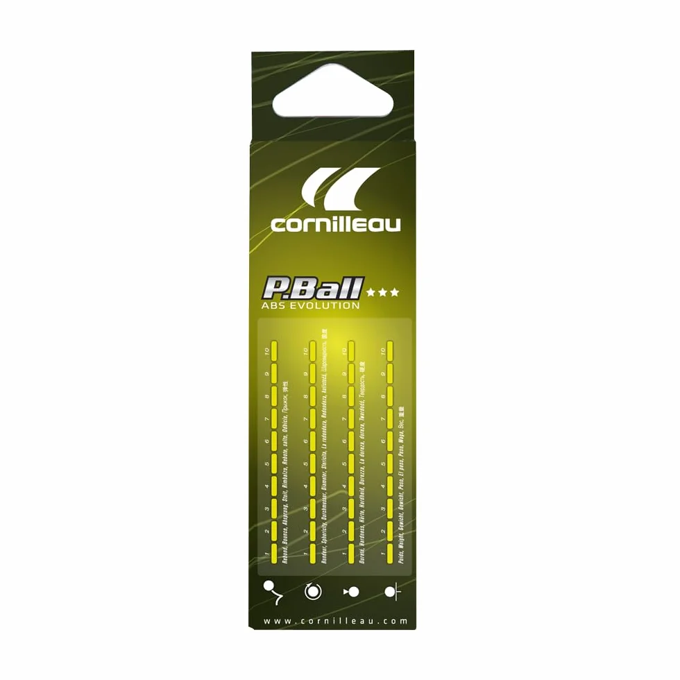 Cornilleau Balles P-Ball ABS Evo ITTF X3 Blanc