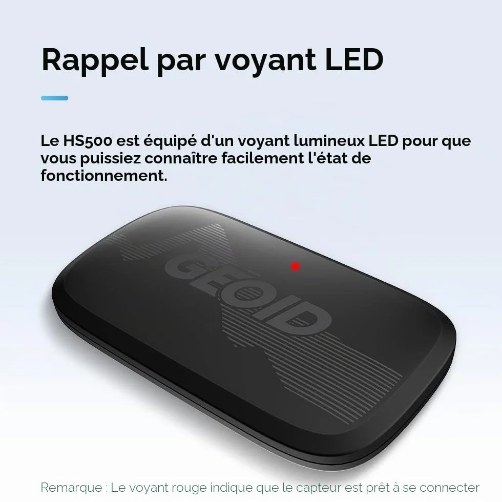 GEOID HS500 Moniteur de Fréquence Cardiaque Sangle de Poitrine Bluetooth 4.2 Ant+ IP67