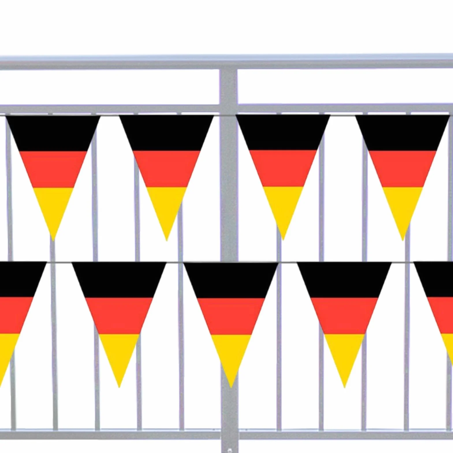 Bannière Allemagne 32,81 pieds Drapeaux triangulaires fanion résistant à la décoloration football