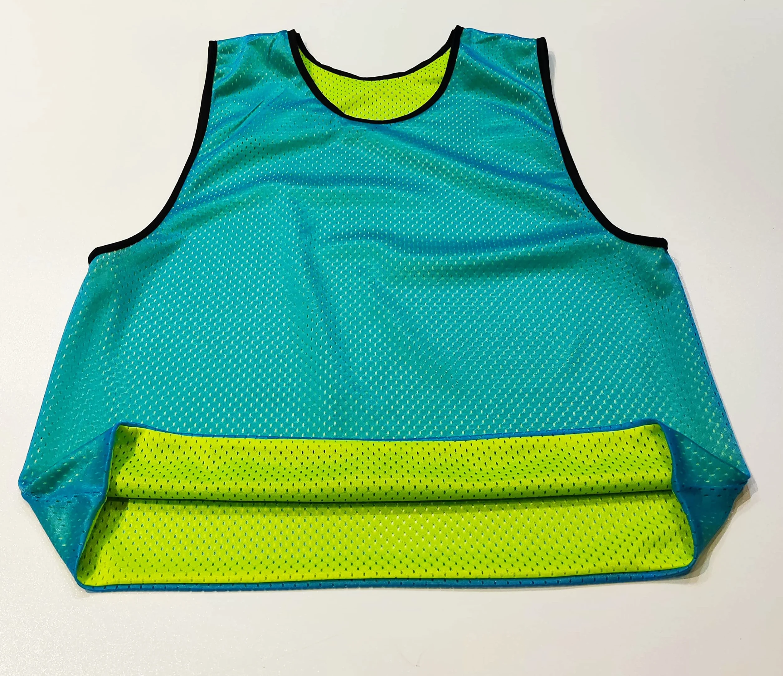 Chasuble réversible Football 6 Gilets Double Face Maille Scrimmage Training Juniors Adultes M L XL