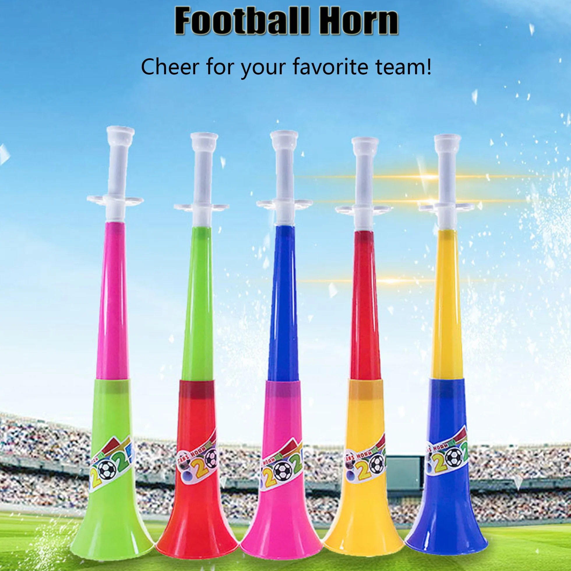 Corne Vuvuzela Très Bruyant Klaxons Trompette Plastique Fanfare Football Stade Faiseurs Bruit Événements Sportifs