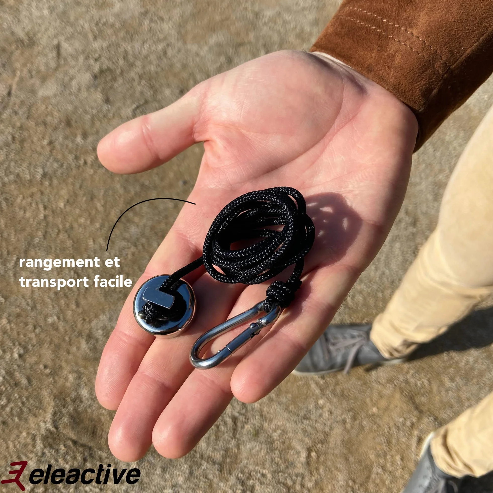 Ramasse Boule de Pétanque Magnétique Premium Aimant Néodyme Ultra Puissant