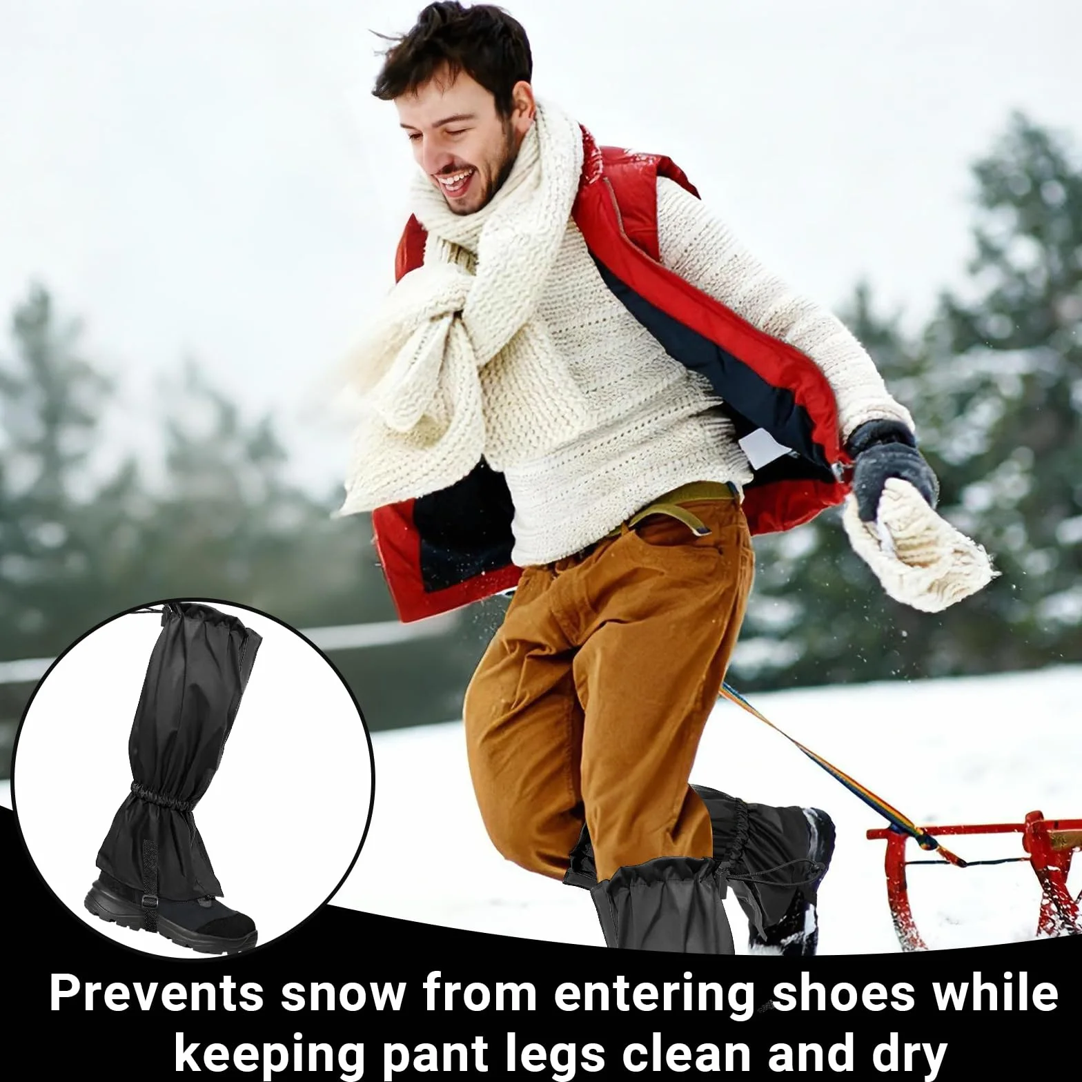 Bellanova Guêtres Imperméables Randonnée Neige Respirantes Antidérapantes Ski Trekking Outdoor