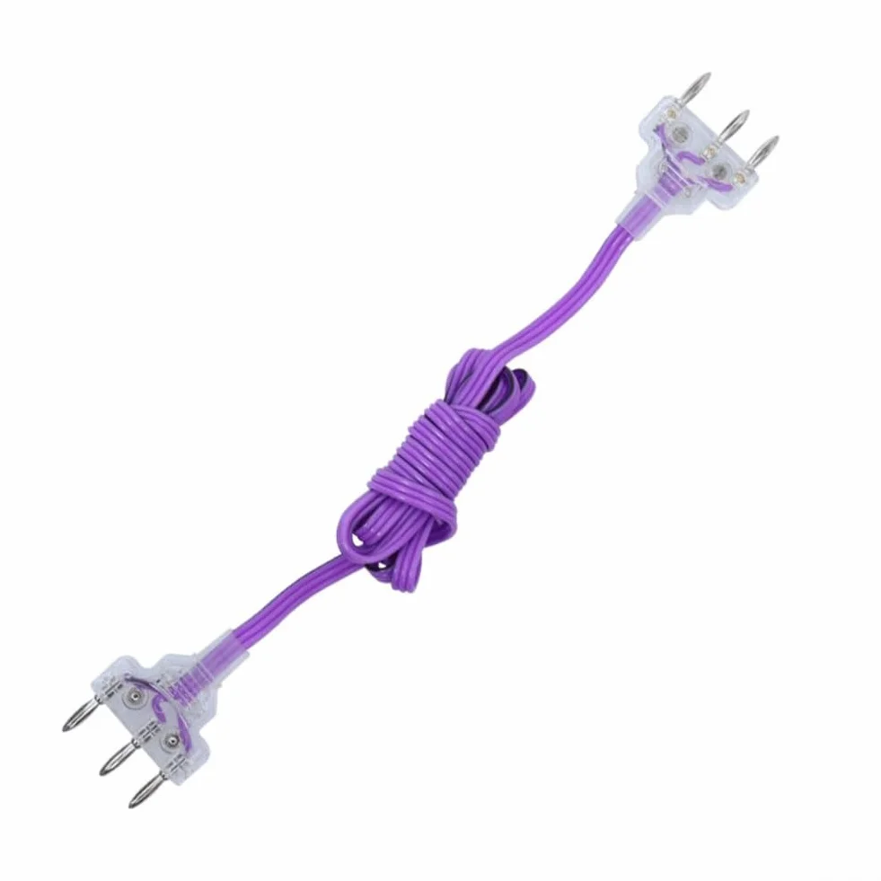 Cordon de corps pour clôture Epee, câble conducteur flexible PVC 1,8 m cuivre, transmission stable (bleu)