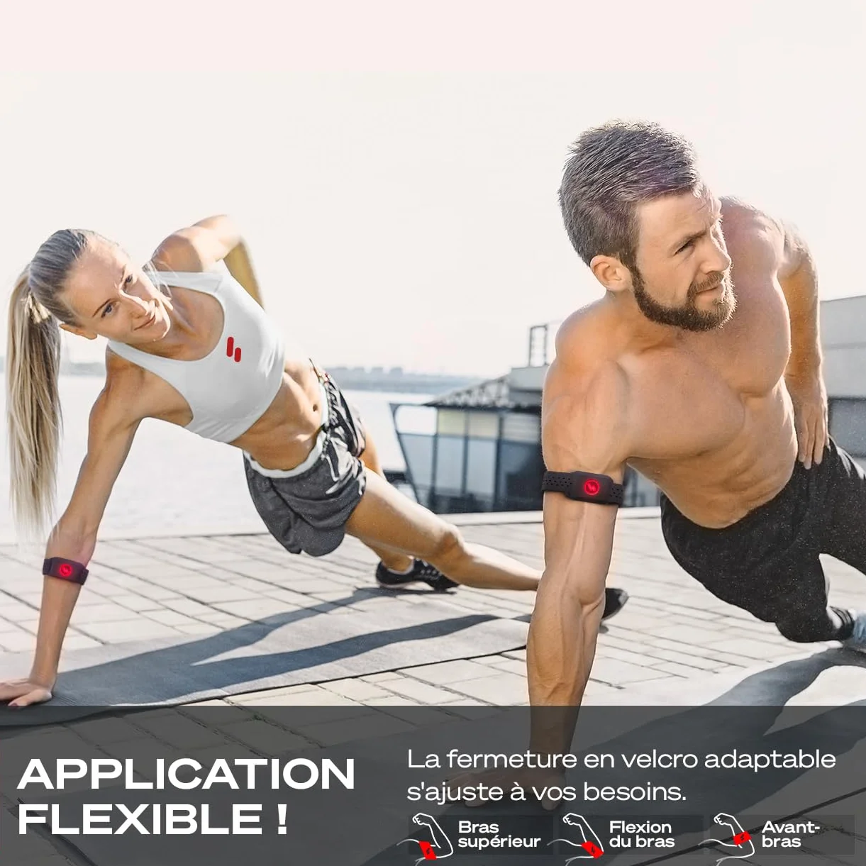 Sportstech sPulse Cardiofréquencemètre Bluetooth avec Capteur LED Smart HRM sans Sangle de Poitrine Fitness Podomètre