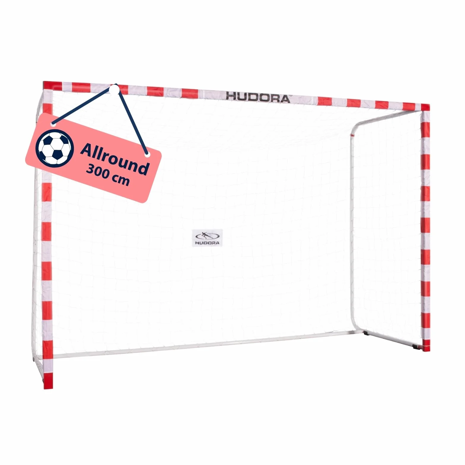 HUDORA But de Football Allround 300 - But Stable & résistant pour Enfants & Adultes - Dimensions typiques d'un But de Handball