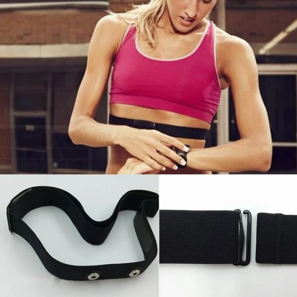 Pasek do monitora tętna CooSpo Original HRM Belt elastyczny regulowany do Garmin Wahoo Polar