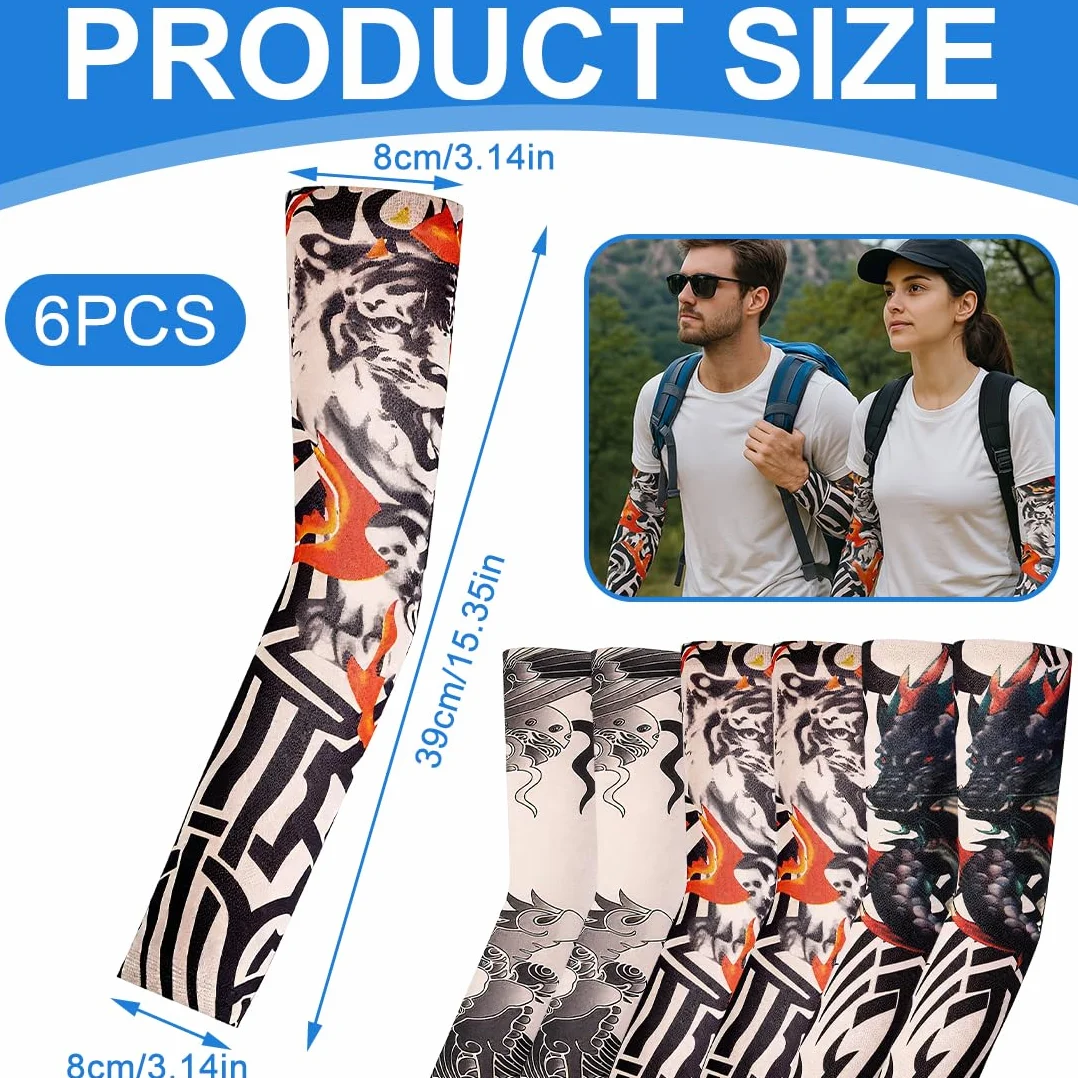 Black Myth: Goku Gaming Arm Protectors 6-Piece UV Sun Protection