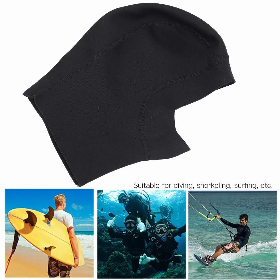 Capot de Plongée 1 mm Unisexe Capuche de Plongée Chapeau de Plongée Ecran Solaire Capuchon de Plongée