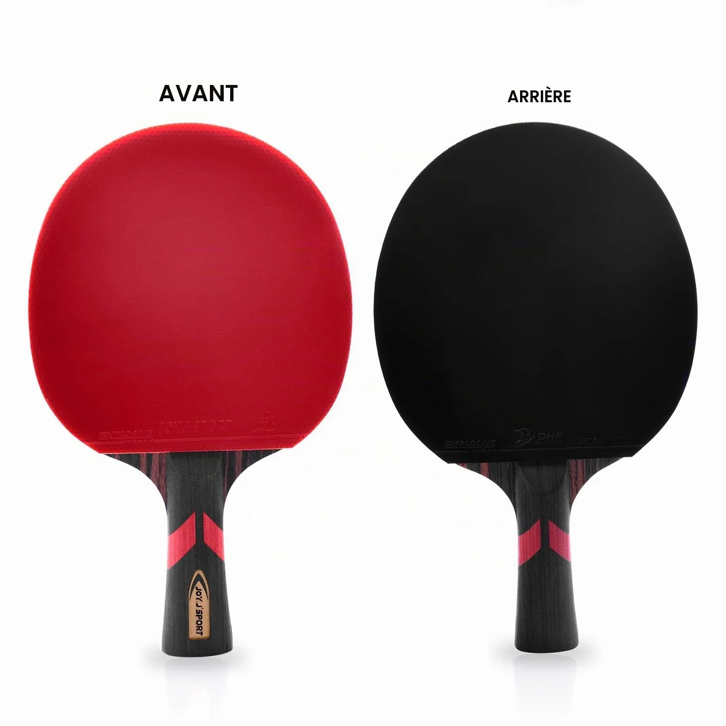 Raquette de tennis de table professionnelle en bois 9 plis approuvée ITTF avec sac de rangement
