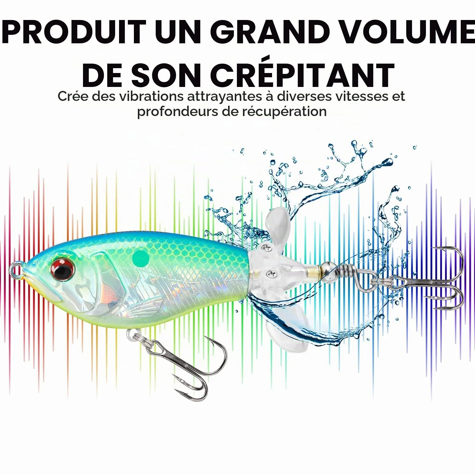 TRUSCEND Easy Catch Popobait Hameçon BKK Leurre Surface Whopper Popper Topwater Brochet Perche Truites Basse Silure