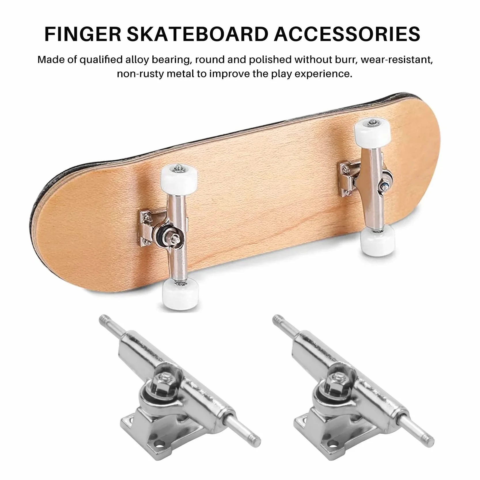 Fingerboard Trucks 29 mm Deck avec écrous clé tournevis pour Finger Skateboards