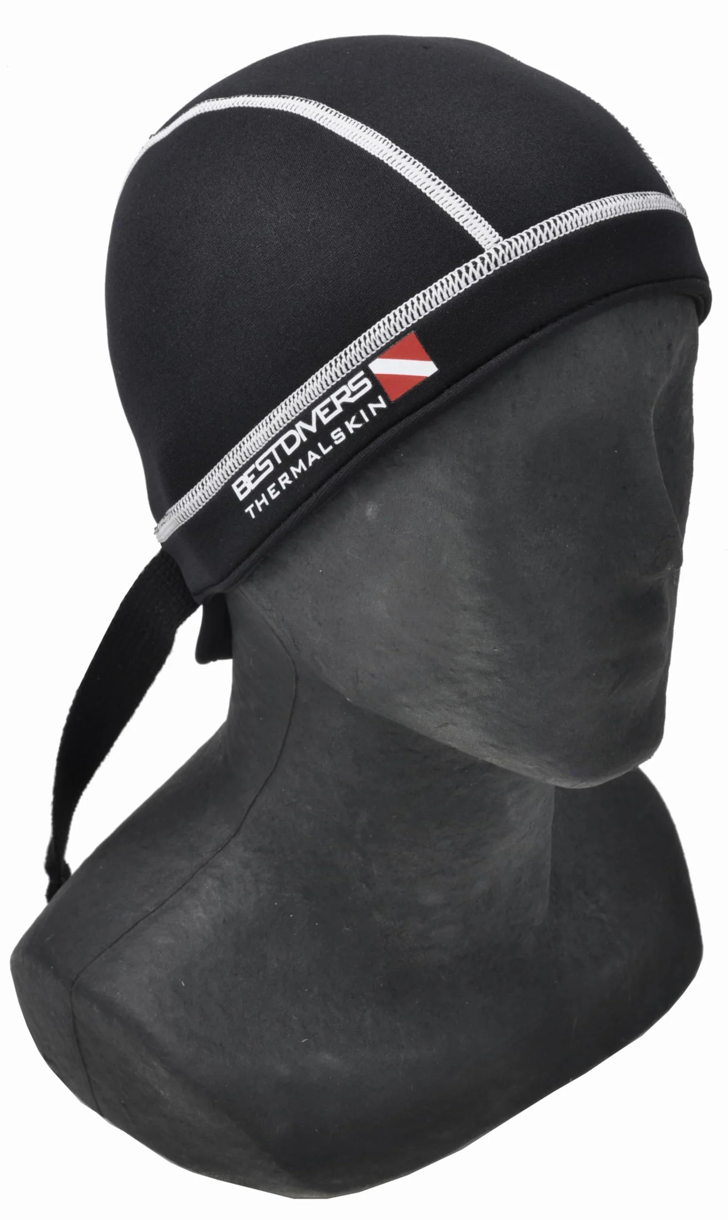 BEST DIVERS Bandana 3 mm NEOP Noir/Blanc L-XL