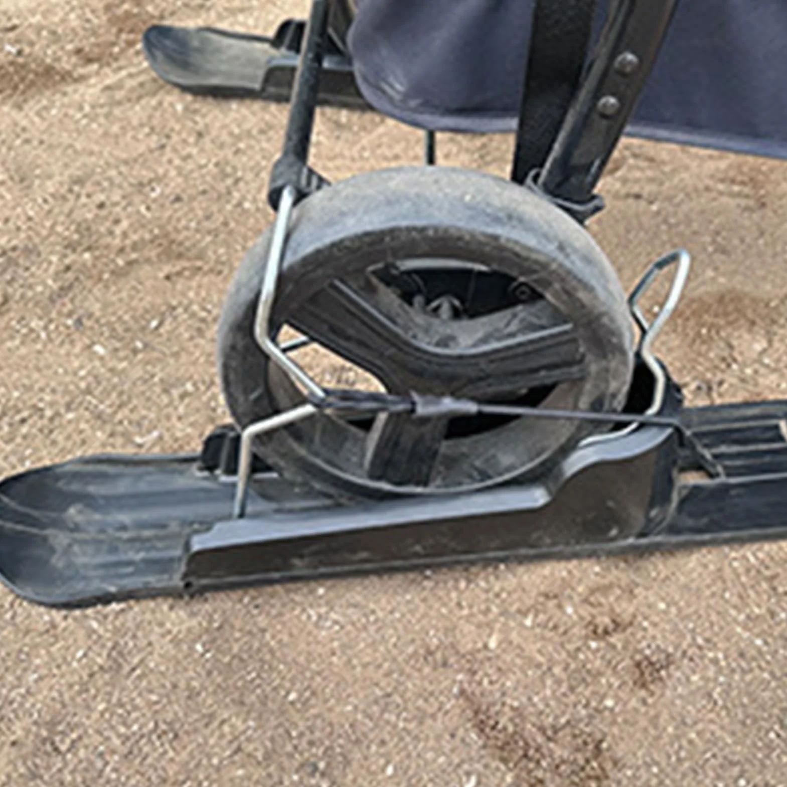Remorque à neige convertible 2 en 1 pour scooter, équipement d'hiver durable et léger