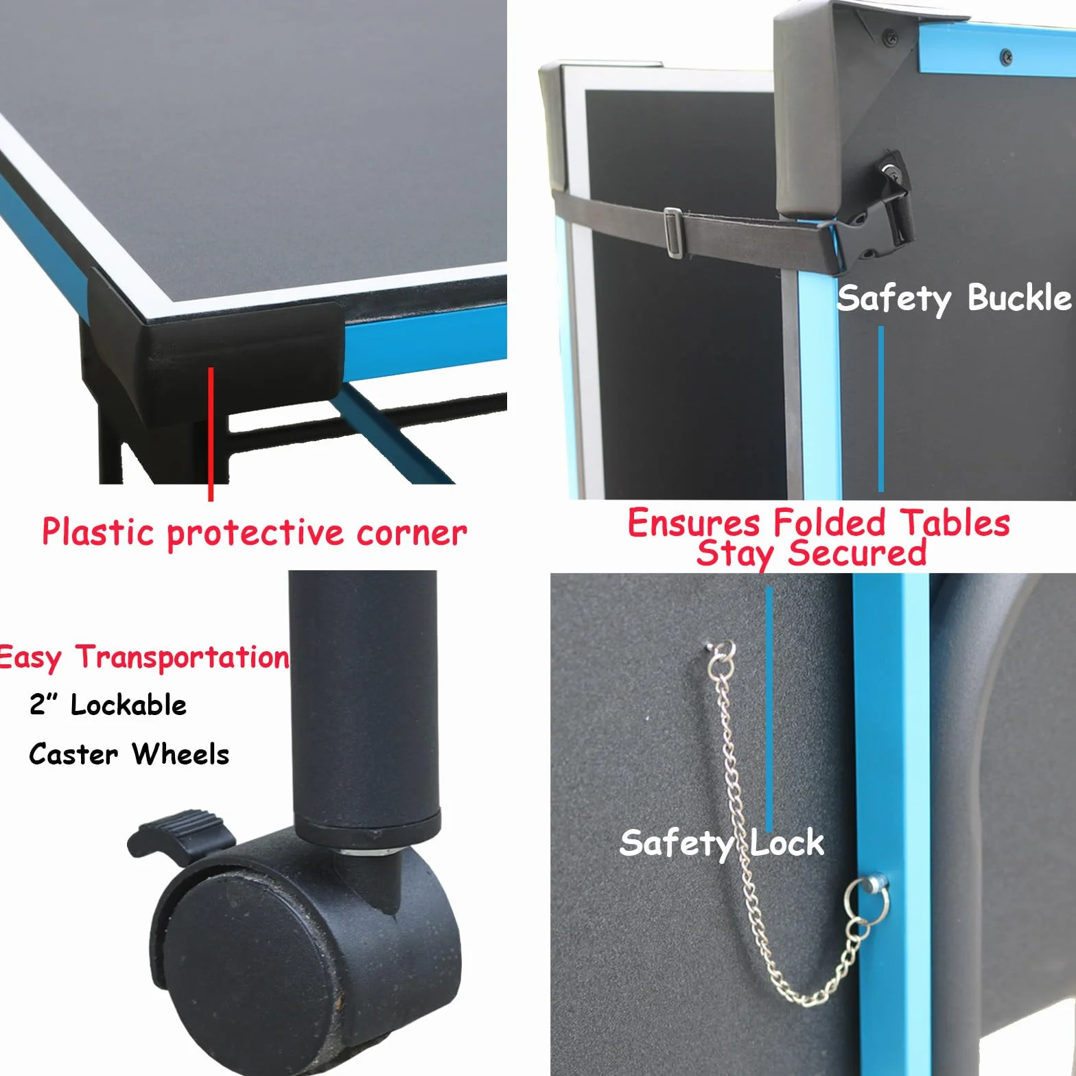 Table de tennis de table pliable 2,1 m intérieur extérieur 210 x 117 x 76 cm avec raquette et filet