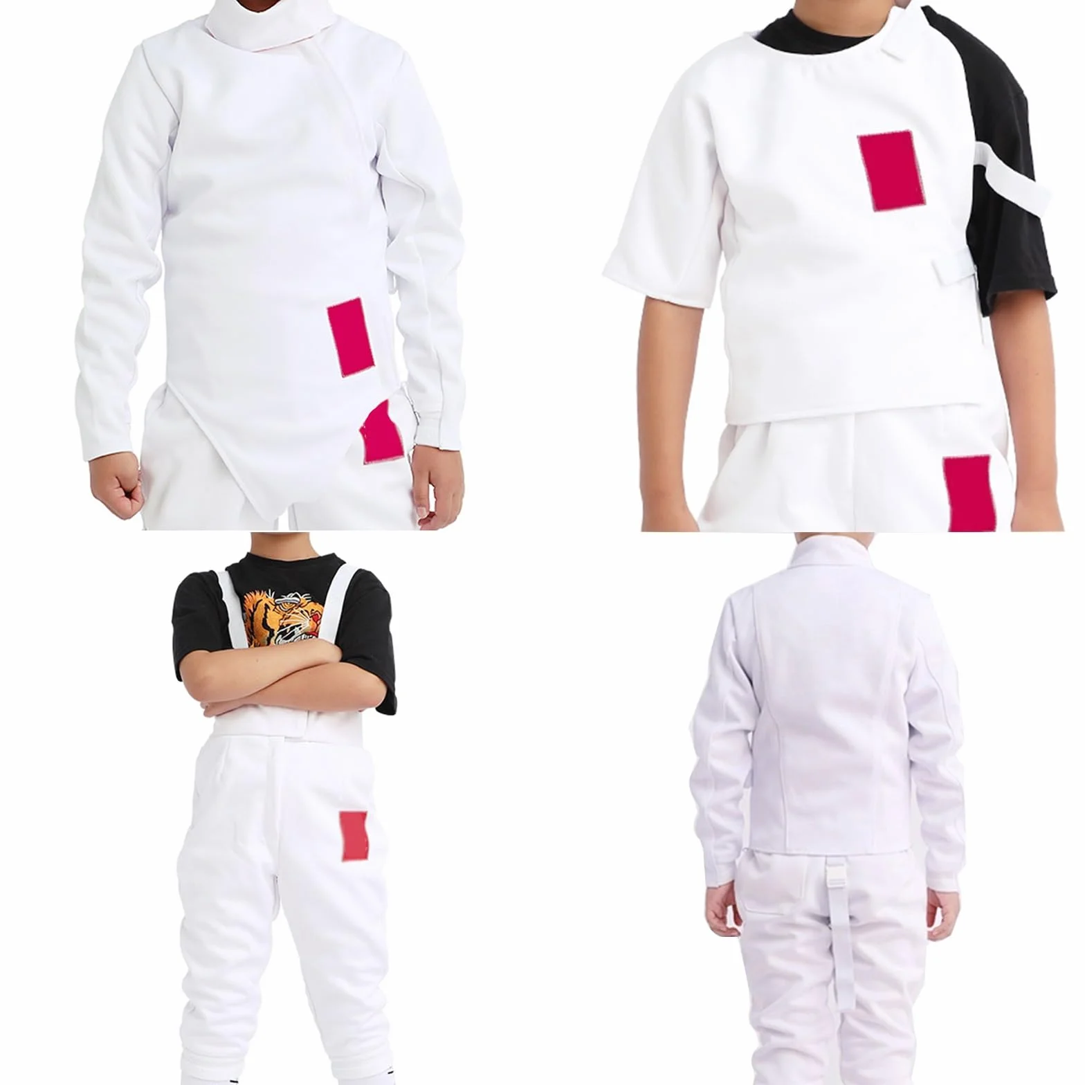 Costume d'uniforme D'escrime 350N Veste Gilet Pantalon Classique Sabre Épée Fleuret Enfants Adultes