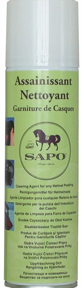 ASSAINISSANT NETTOYANT SAPO POUR GARNITURE DE CASQUE BOMBE D'ÉQUITATION