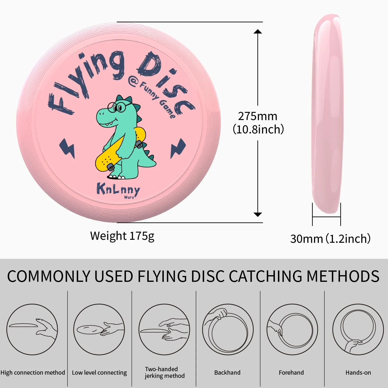 Disque Volant 175 g – Jeux en Plein air Camping Loisirs de Plage Adultes Enfants