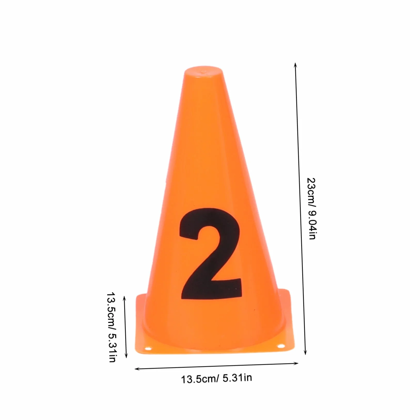 Cônes Numérotés Lot de 10 Plastique Entraînement Football UPKOCH