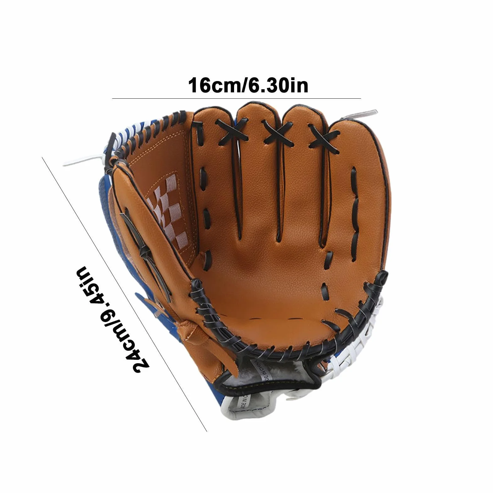 Gants de baseball et softball en cuir PU durables pour enfants et adultes S/M/L