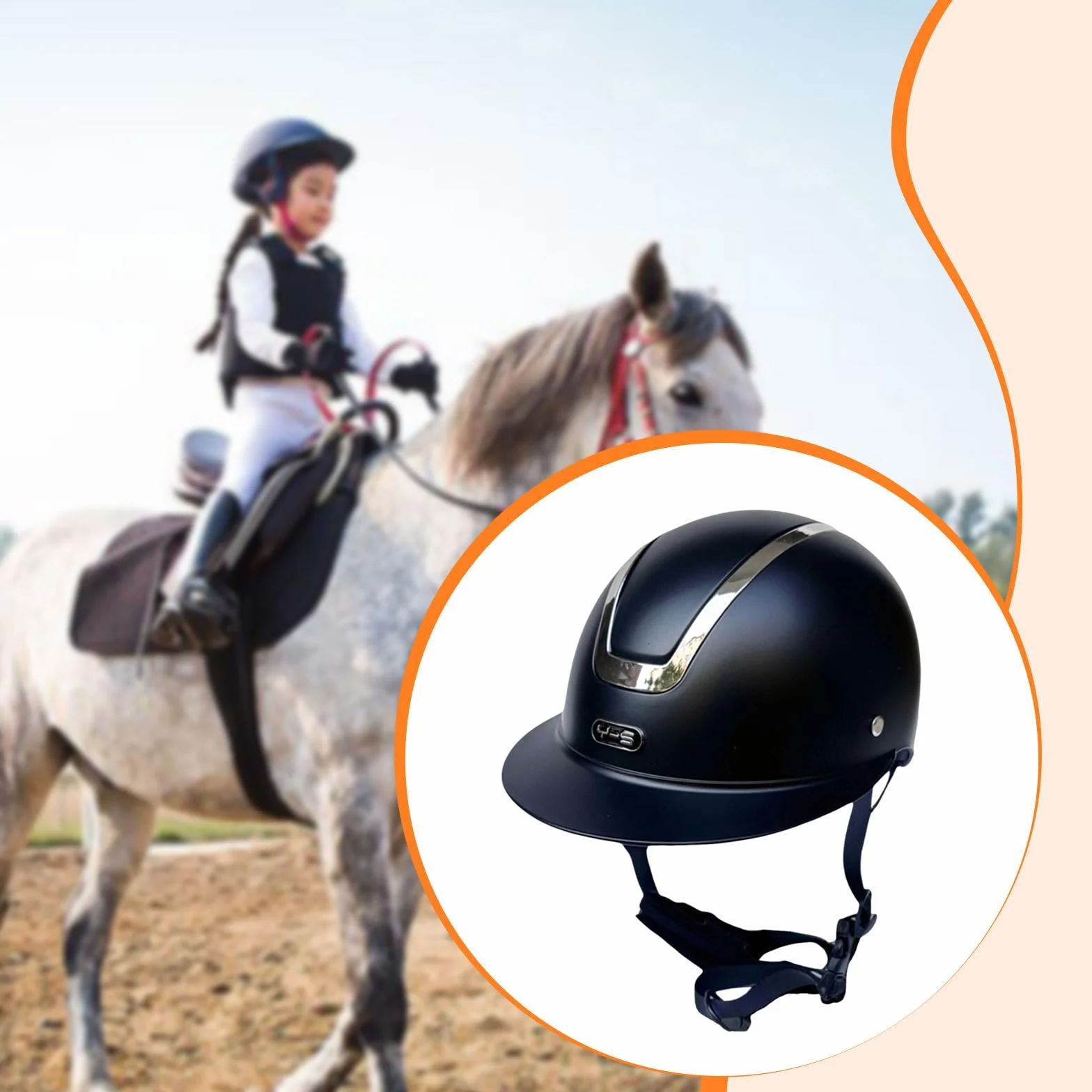 Milageto Casque d'équitation pour garçons et Filles Doublure Amovible réglable