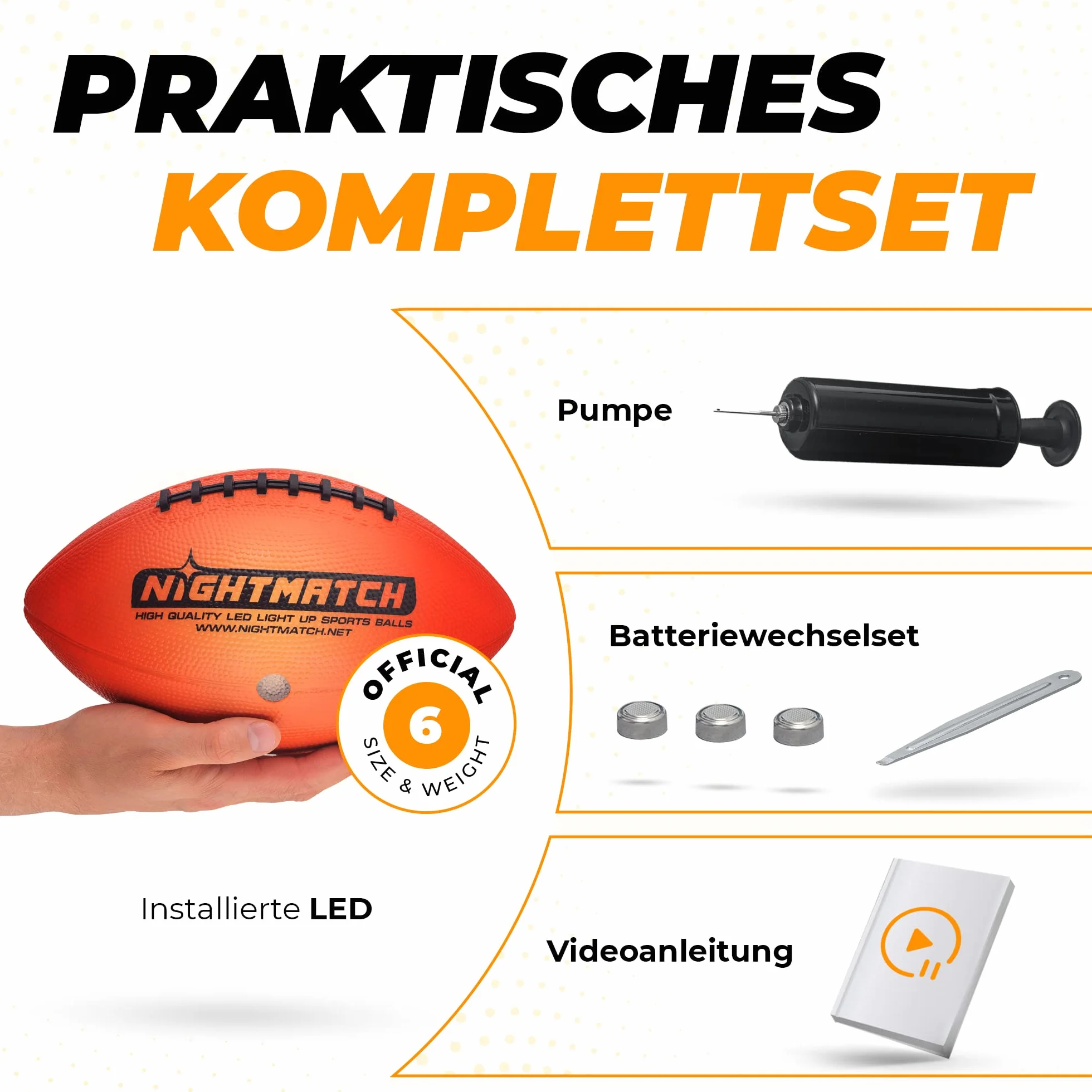NIGHTMATCH LED Football américain