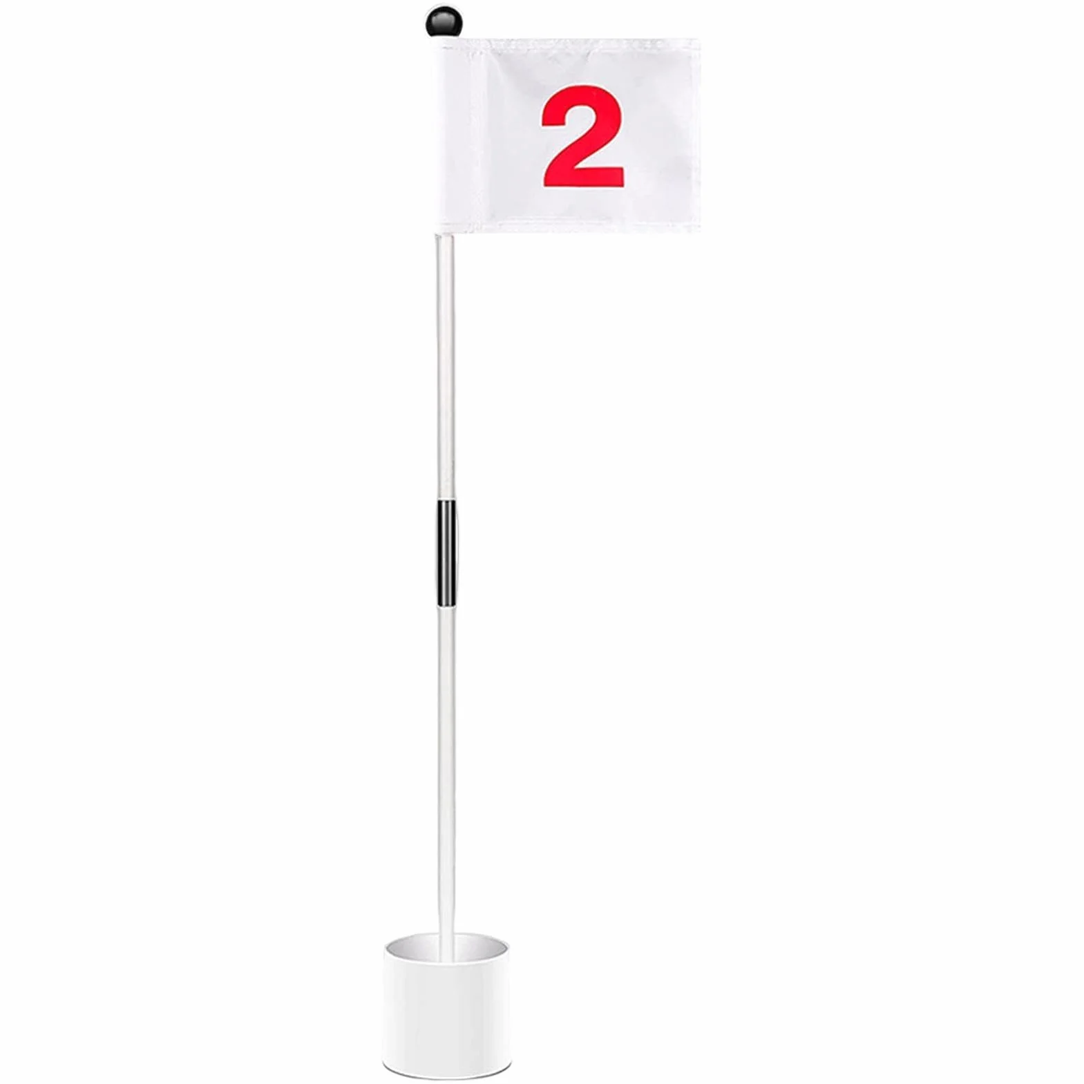 Ensemble de drapeaux de golf portable amovible trou de golf professionnel durable robuste stable