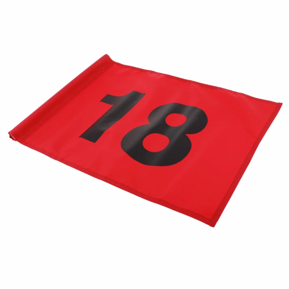 Leeadwaey Drapeau d'entraînement de golf numéro 18 Vert
