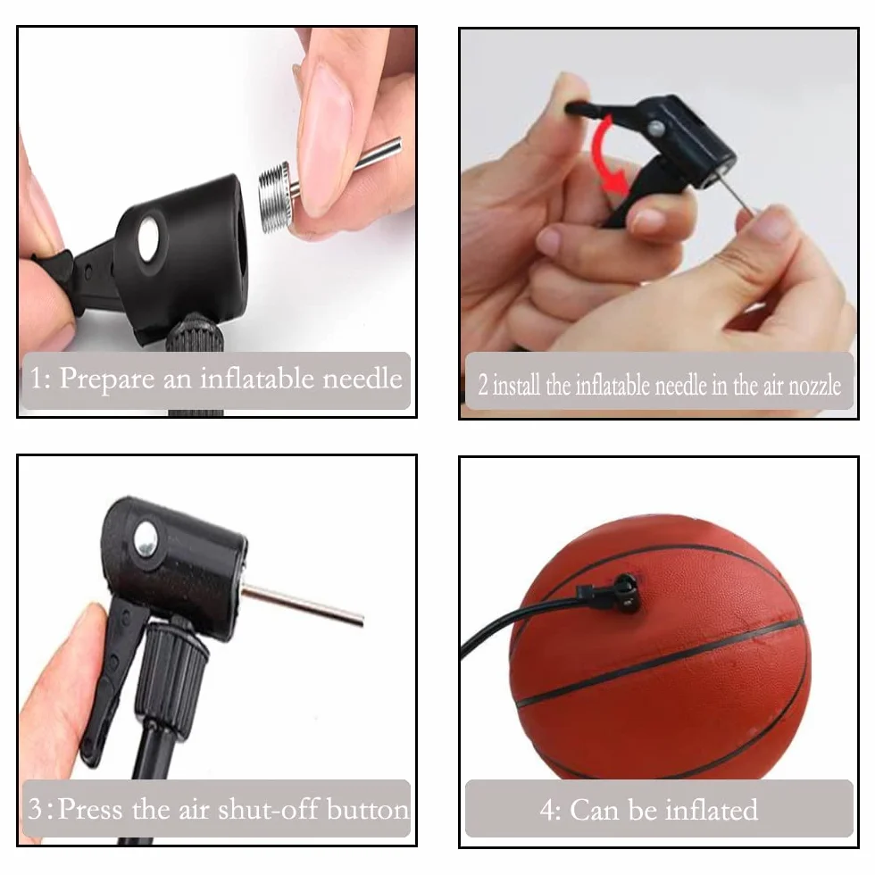Aiguilles pour pompe à boule, lot de 8 aiguilles de gonflement pour ballons