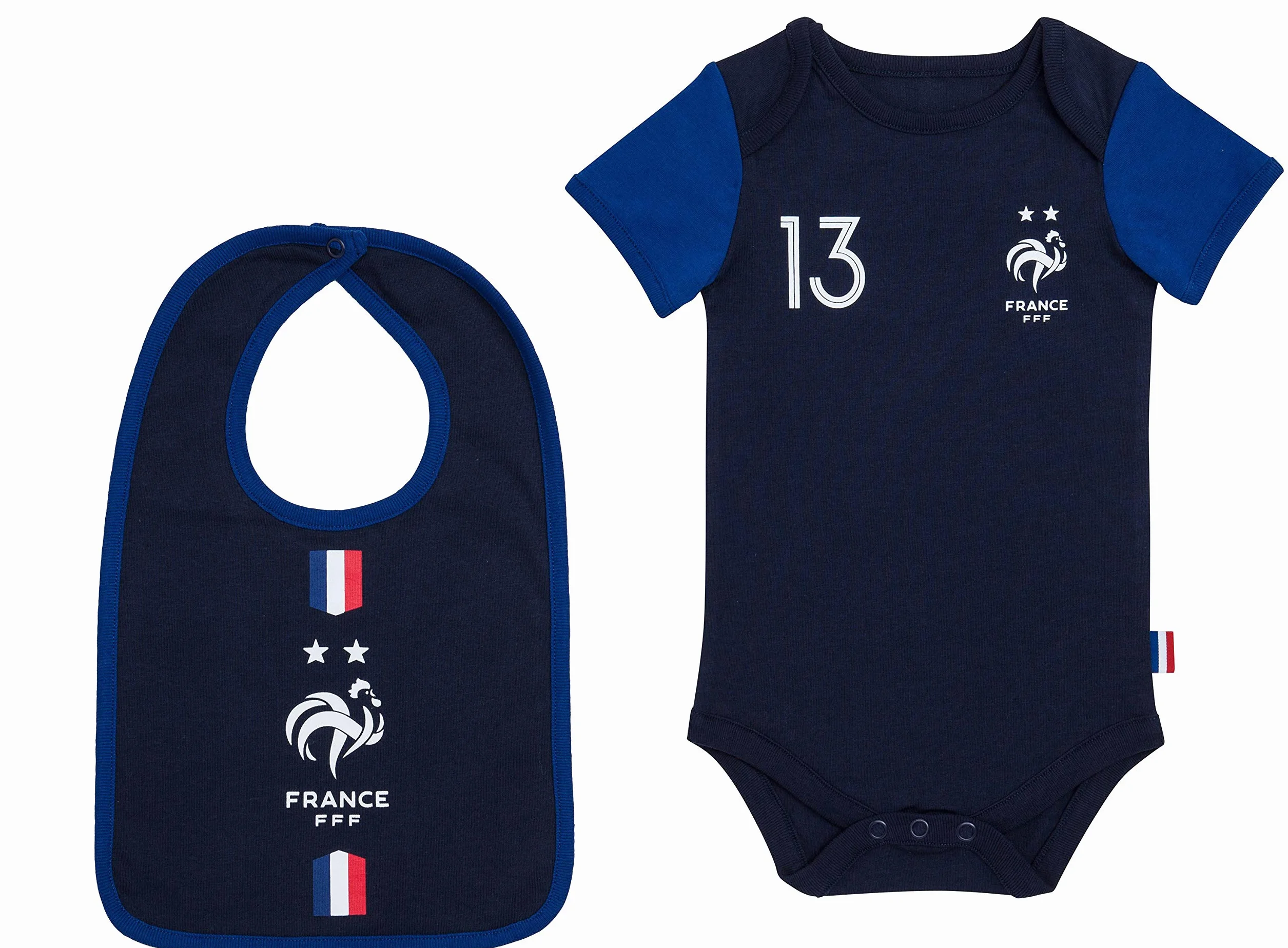 Equipe de France Football Body Bavoir FFF Bébé N'Golo Kanté Collection Officielle