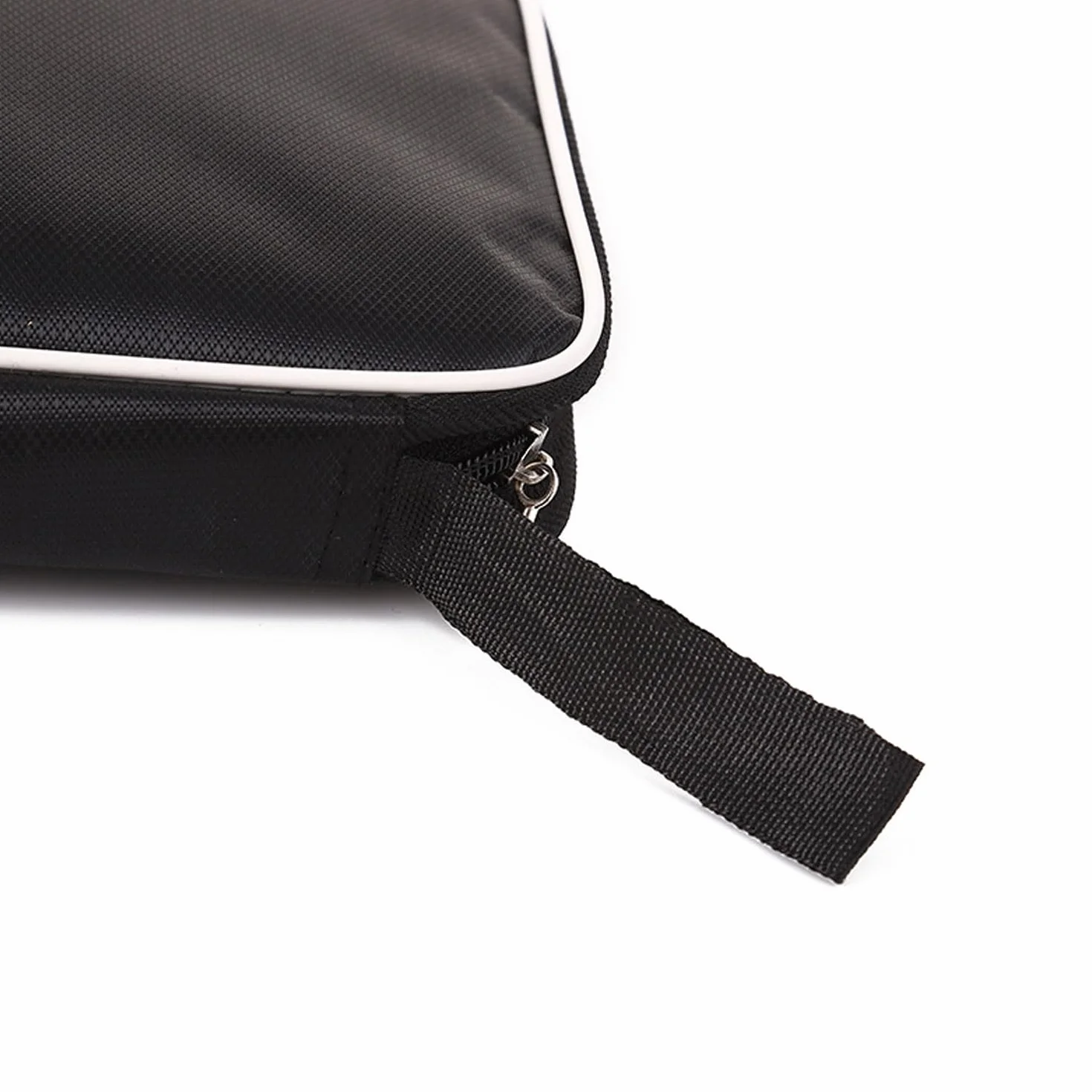 Housse Raquette de Tennis de Table Étui Portable Noir pour 2 Raquettes et 3 Balles, Sac de Transport Ping Pong, Léger et Résistant (Polyester)
