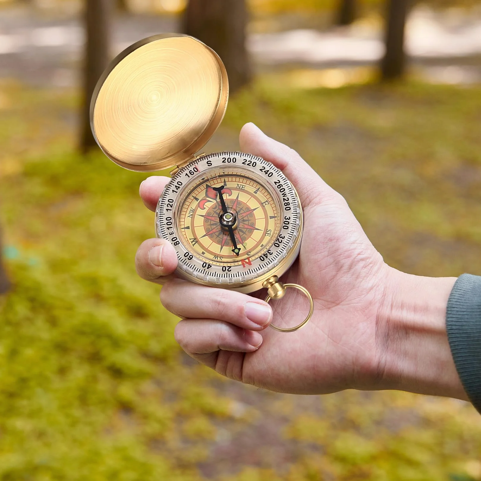Boussole Randonnée étanche Portable Lumineuses pour Camping Navigation Extérieure