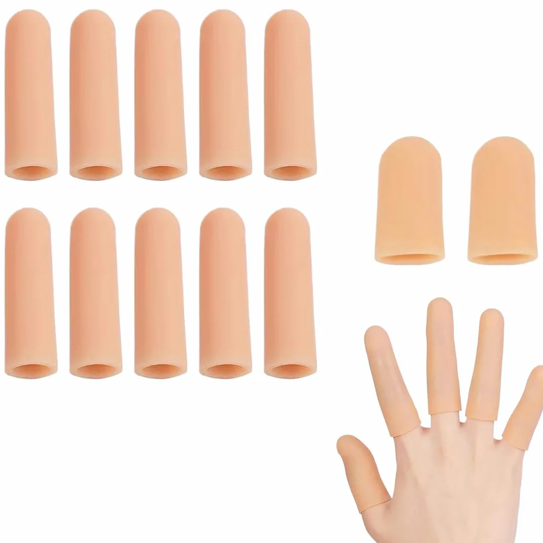 JEYORZY Lot de 12 protège-doigts en gel pour le pouce, manchons en silicone