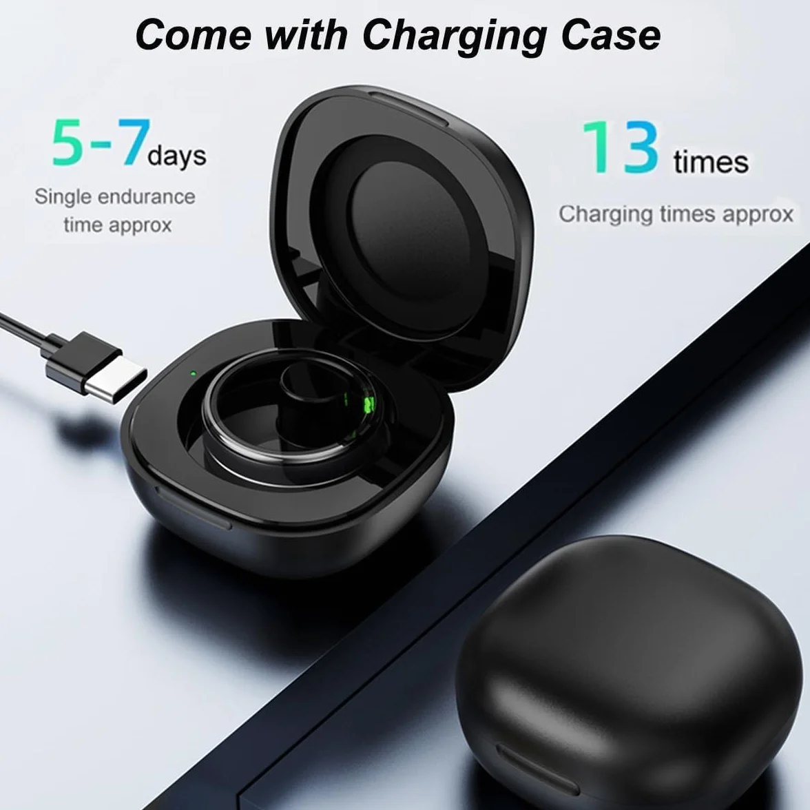 Smart Ring Moniteur de fréquence cardiaque IP68 étanche pour homme