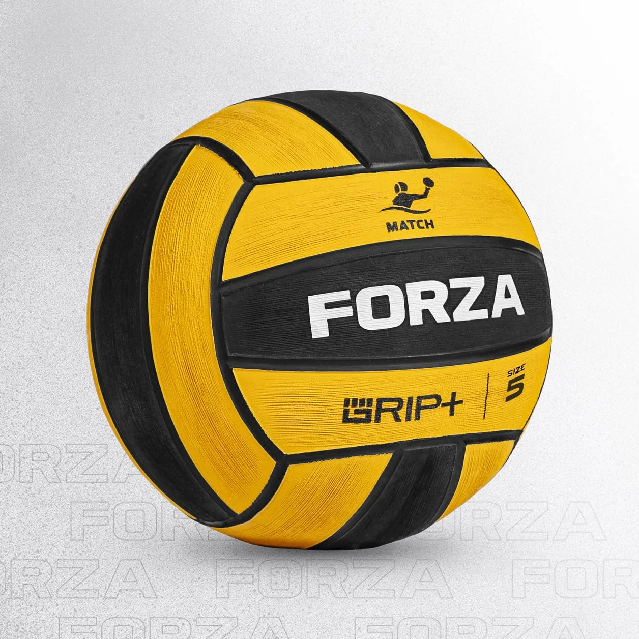 FORZA Ballon de Water-Polo Tailles 3/4/5 | Caoutchouc Néoprène Imperméable Officiel Enfants Adultes