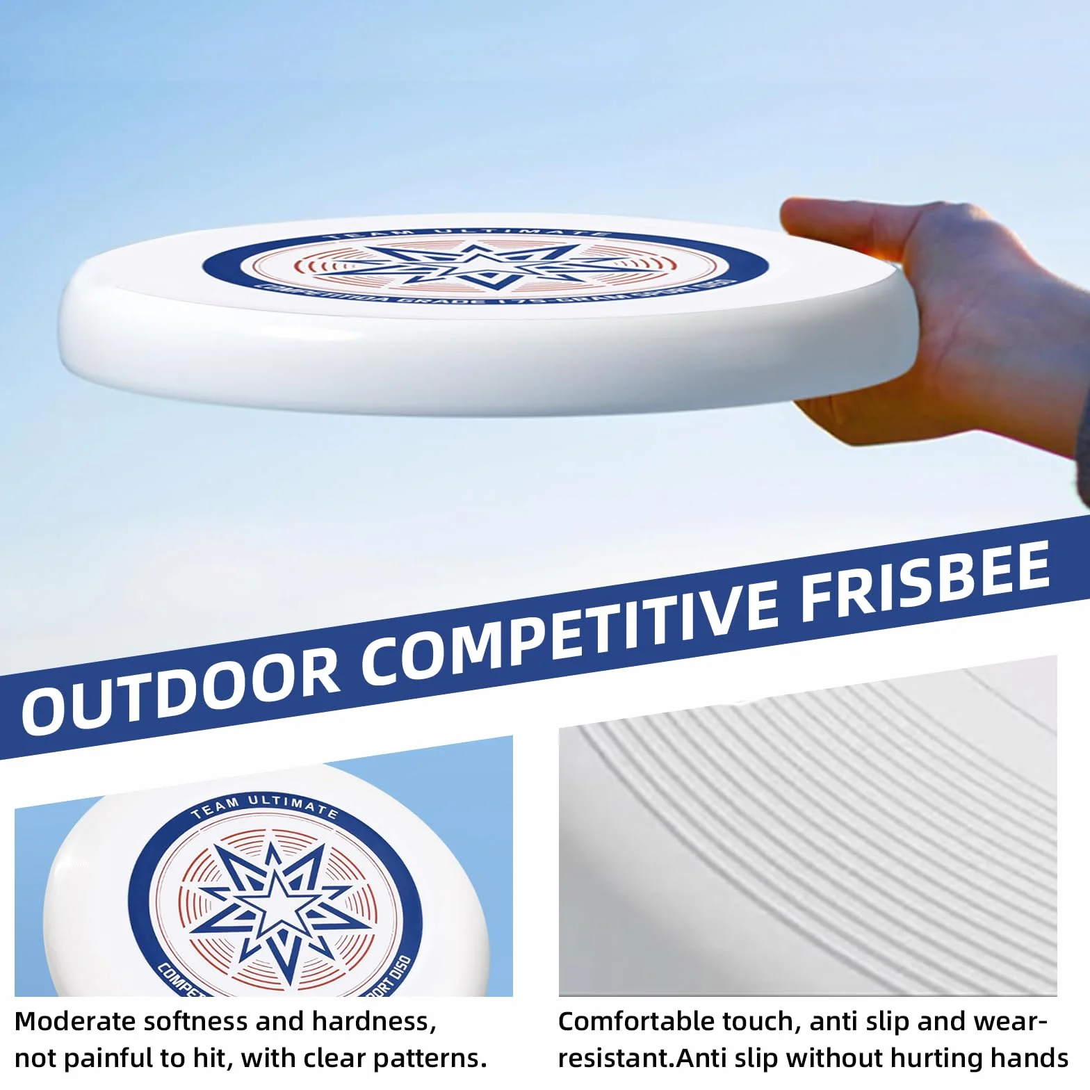 Disque volant professionnel Frisbee de compétition pour sports de plein air
